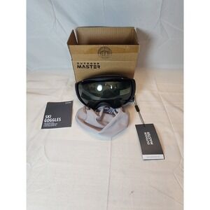 Outdoor Master Pro Black Mirrored Snow Ski Goggles With Pouch New Open Packaging